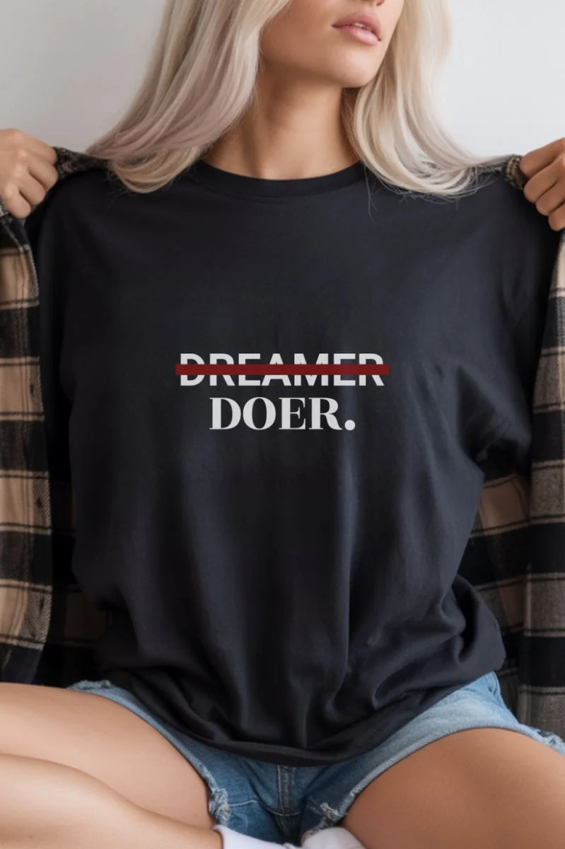 Unisex Oversize 24/1 Penye DTF Baskılı Tişört - DTF293