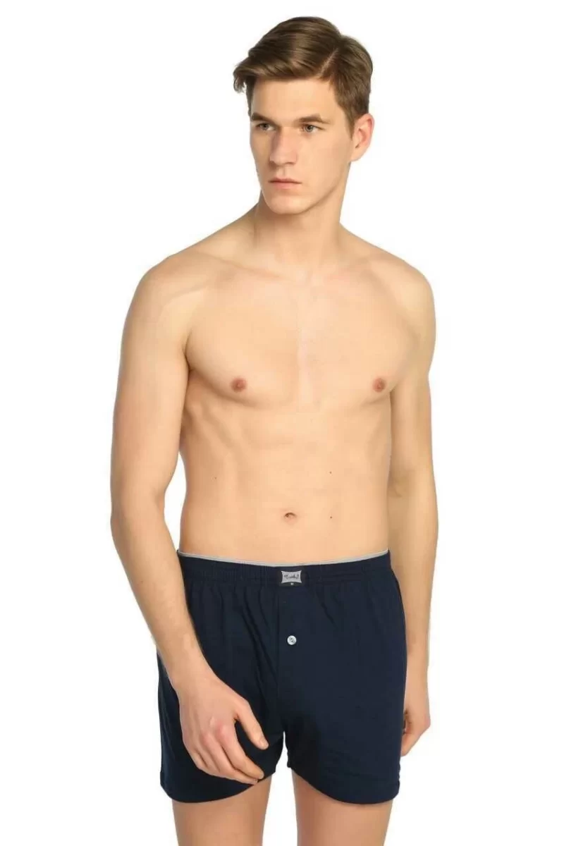 Tutku 0117 Erkek  Penye Düz Boxer