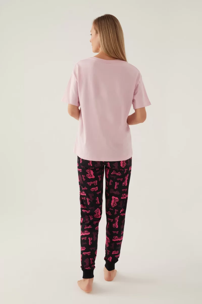 Barbie L1704-S Kadın Kısa Kol Pijama Takımı