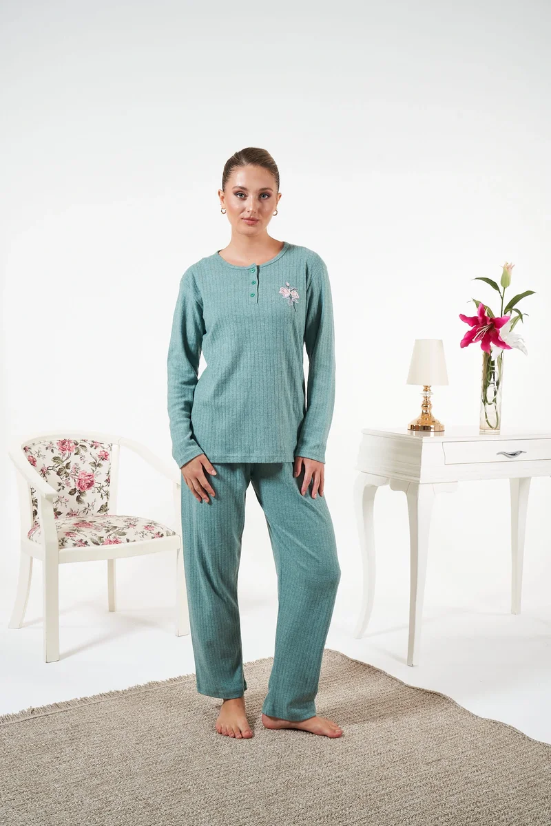 Estiva 25330 İnterlok Şardonlu Pijama Takımı