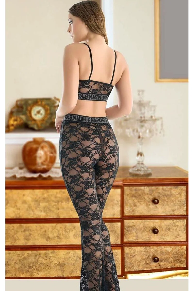 Kadın Seksi Transparan Alt Üst Takım