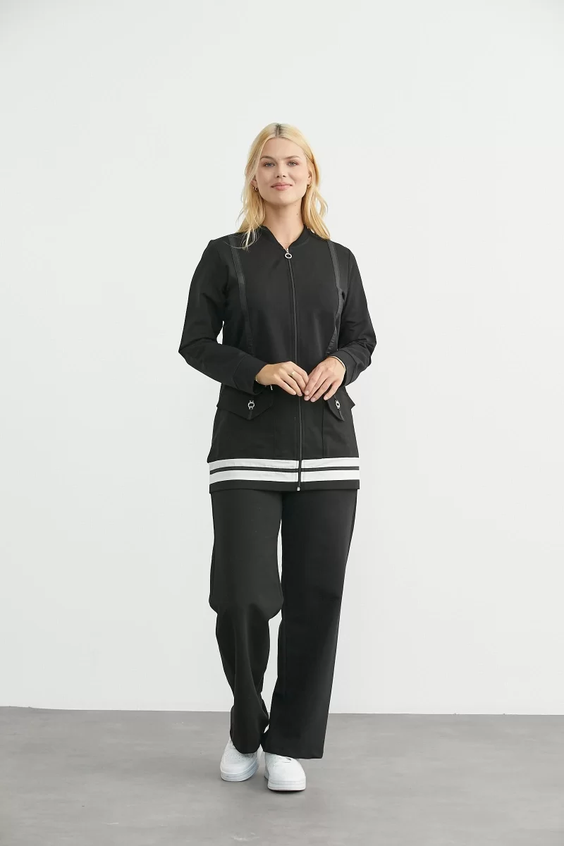 Sementa 76511 Tam Fermuarlı Tunik Eşofman Takım