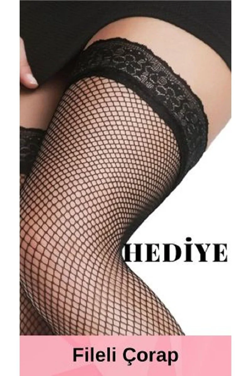 Kadın Mavi Ekose Desen File kolluklu Liseli Çoraplı Fantezi Kostüm