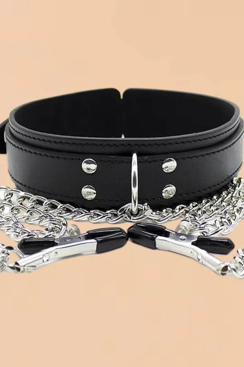 Siyah Tasmalı Göğüs Ucu Sıkıştırıcı Nipple Clamp BRF-8001