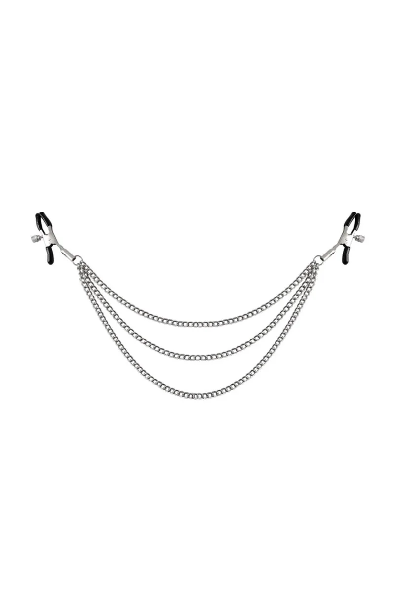Siyah Fantezi Göğüs Ucu Sıkıştırıcı Nipple Clamp BRF-8006
