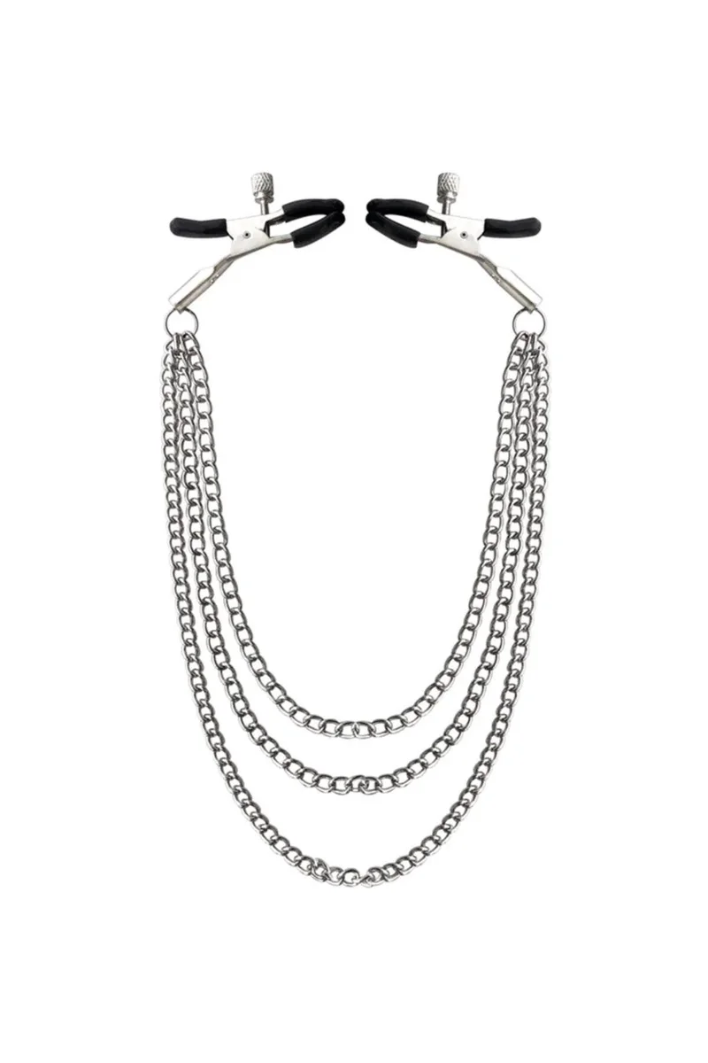 Siyah Fantezi Göğüs Ucu Sıkıştırıcı Nipple Clamp BRF-8006