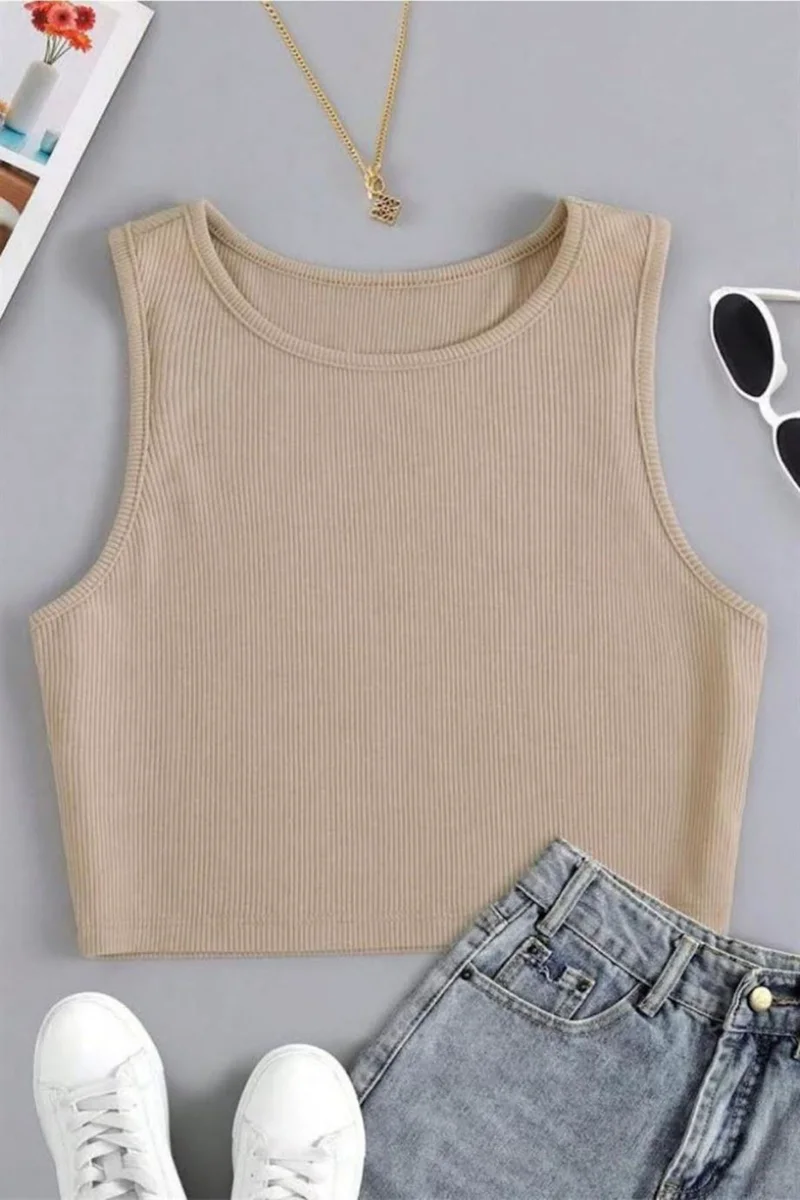 Crem Kalın Askılı Crop BN6681CR