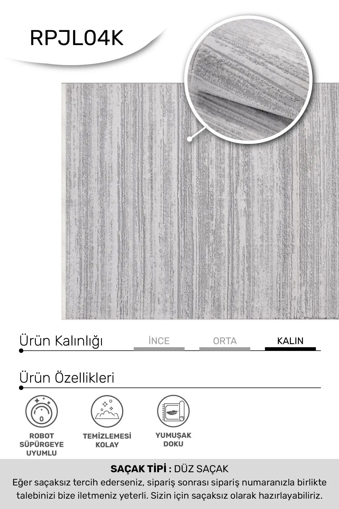 YoudayHomeCollection JALURA Model Halı 120X250
