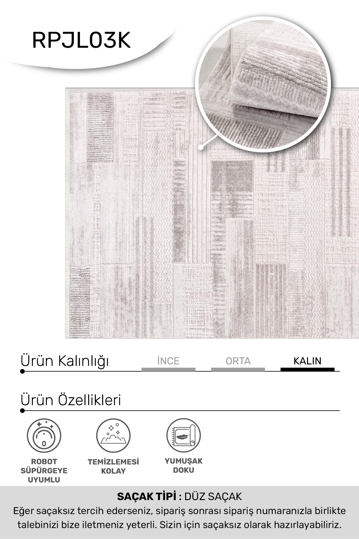YoudayHomeCollection JALURA Model Halı 120X180
