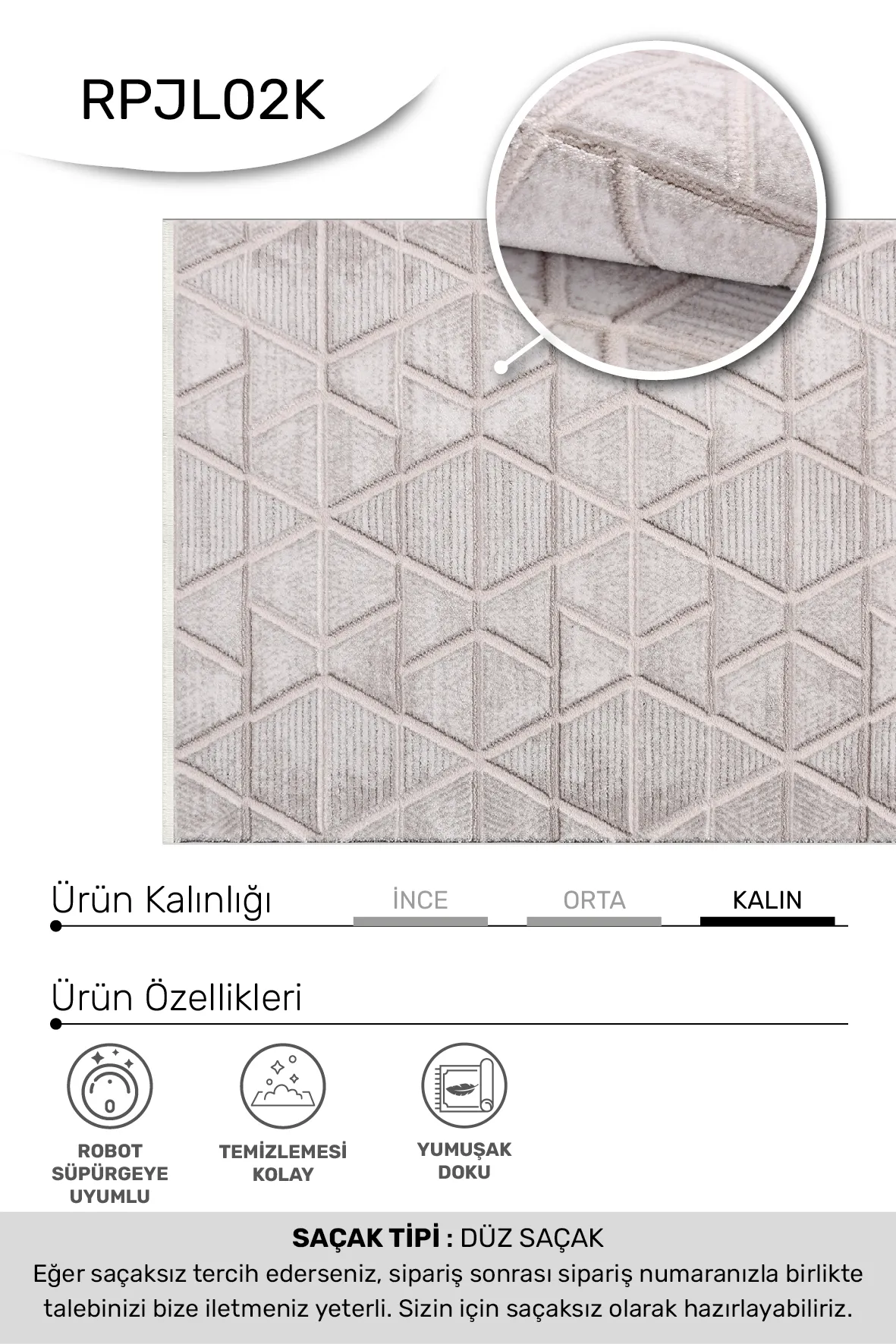 YoudayHomeCollection JALURA Model Halı 80X500