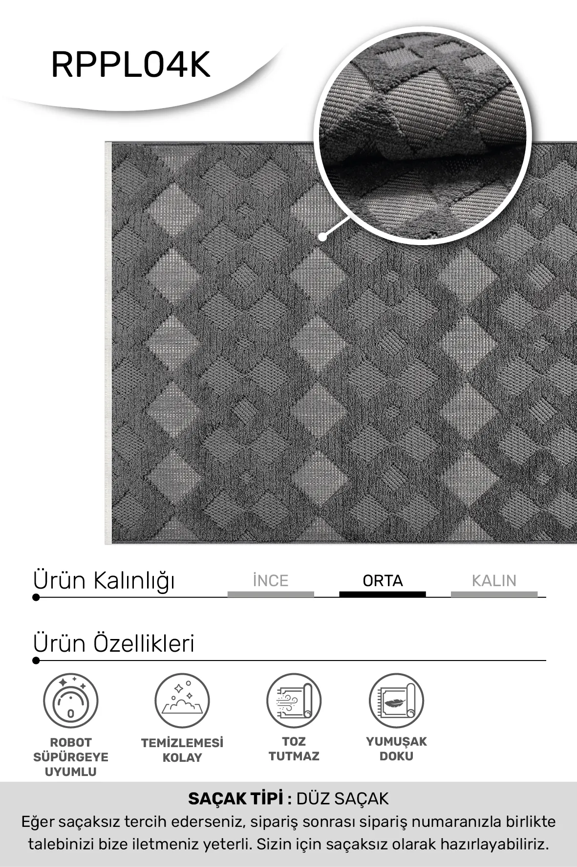YoudayHomeCollection MASAL Model Halı 160X200