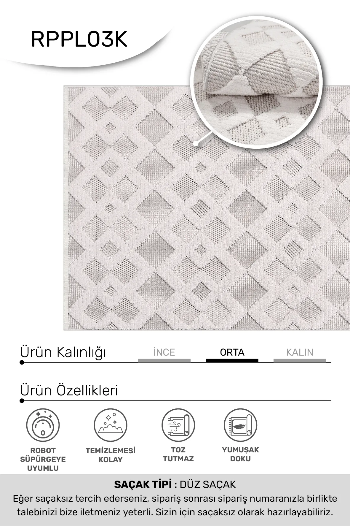 YoudayHomeCollection MASAL Model Halı 200X250