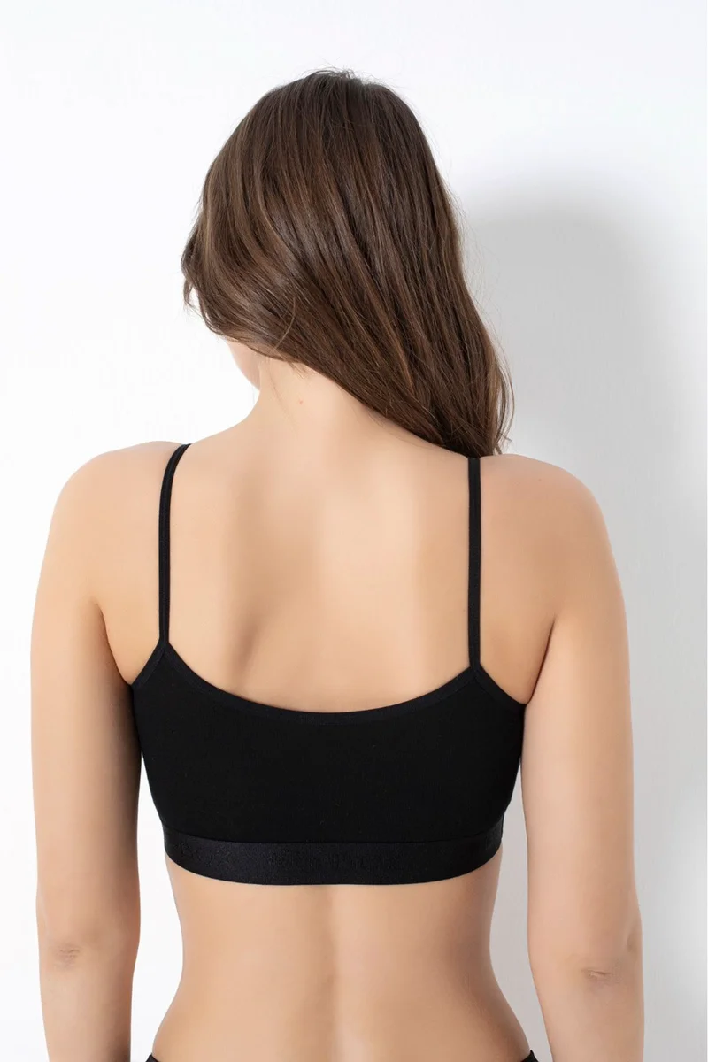 Bambu Nefes Alabilen Çıkarılabilir Pedli İnce Askılı Büstiyer