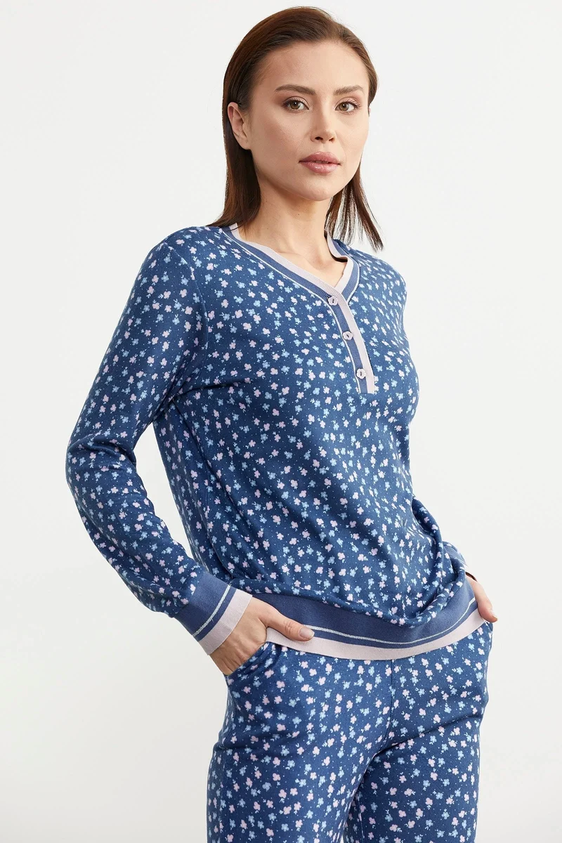 Sementa 76312 Desenli Yumoş Pijama Takım