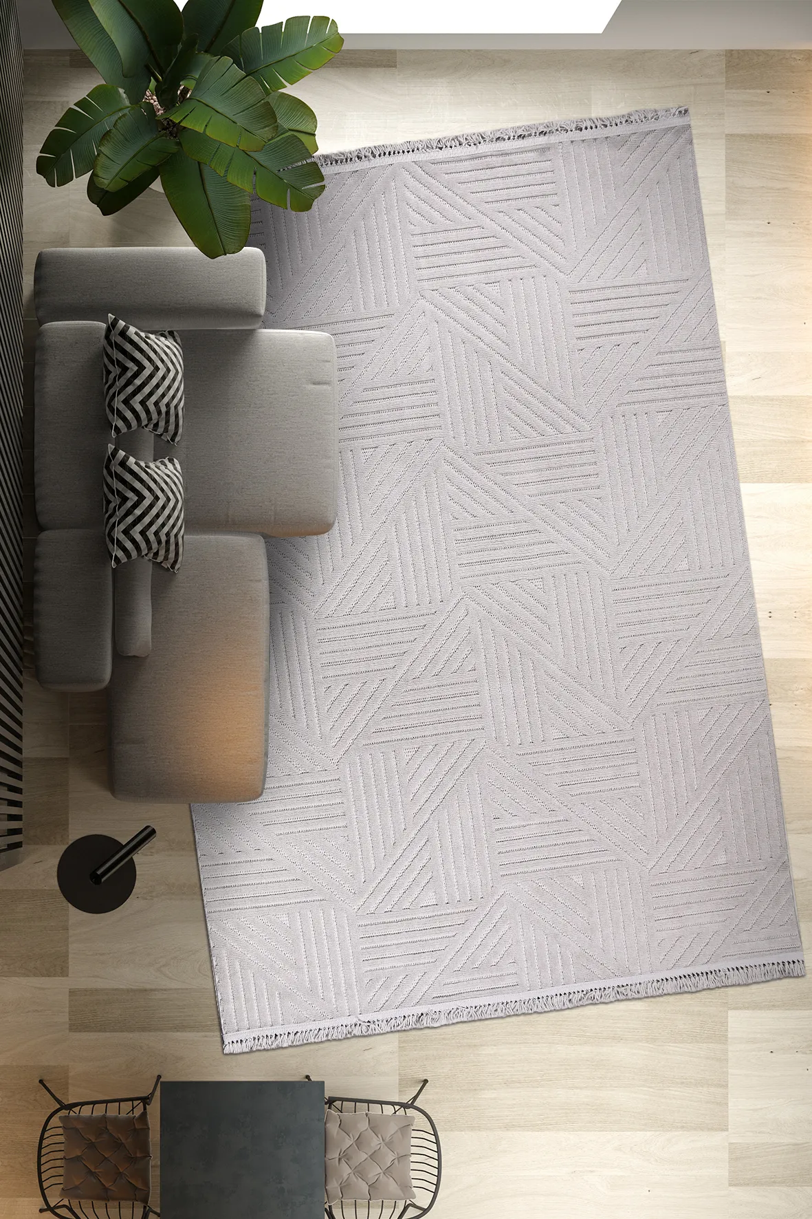 YoudayHomeCollection TİGANA Model Halı 100X400