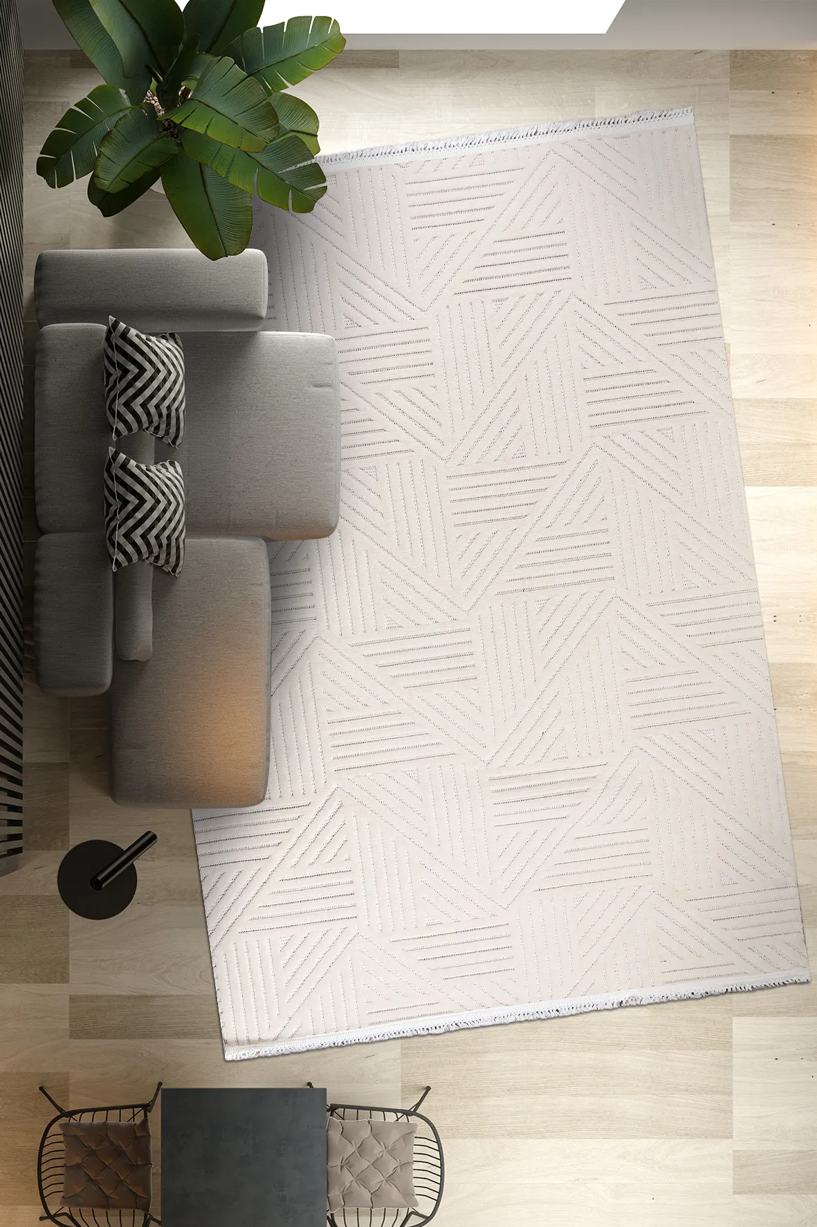 YoudayHomeCollection TİGANA Model Halı 160X400