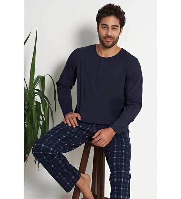 Pijadore 1689 Erkek  Uzun Kol Pijama Takımı