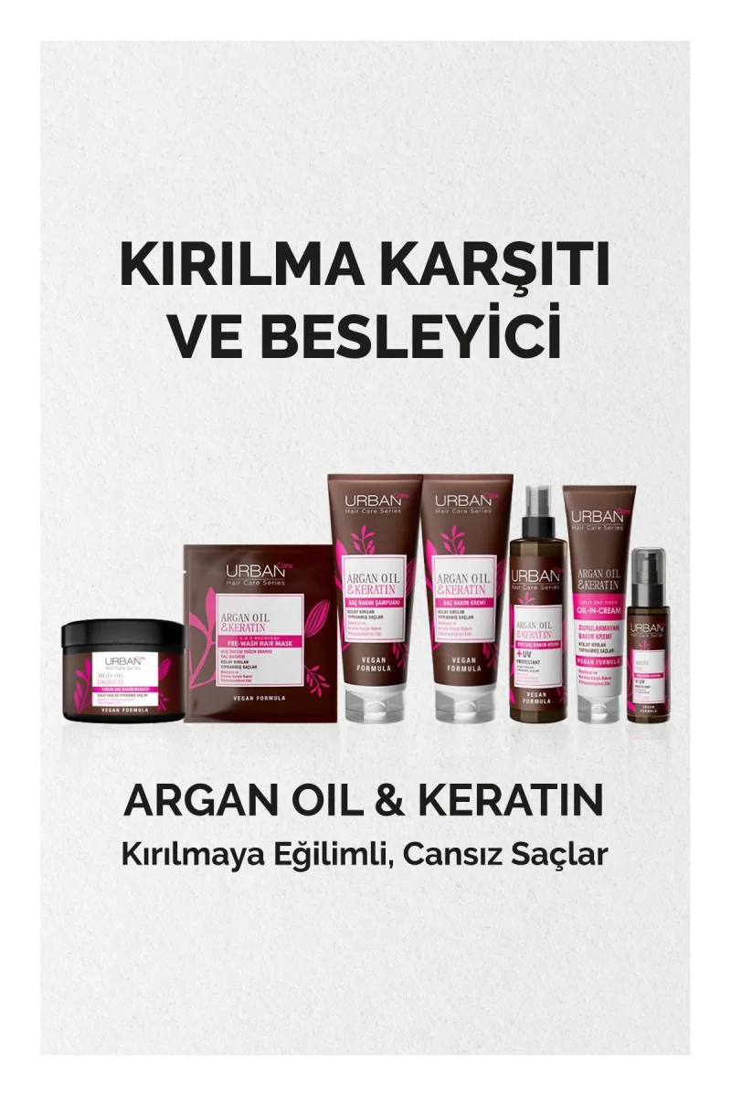 SAÇ BAKIM MASKESİ & ARGAN YAĞI VE KERATİN KOLAY KIRILAN SAÇLARI BESLEYİCİ DUŞ ÖNCESİ VEGAN 50ML