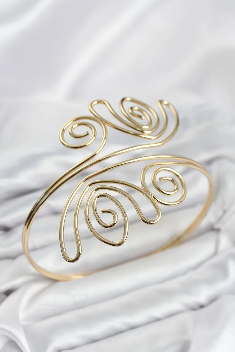 Pazu Bileklik Gold Renk Pirinç Bohem Model