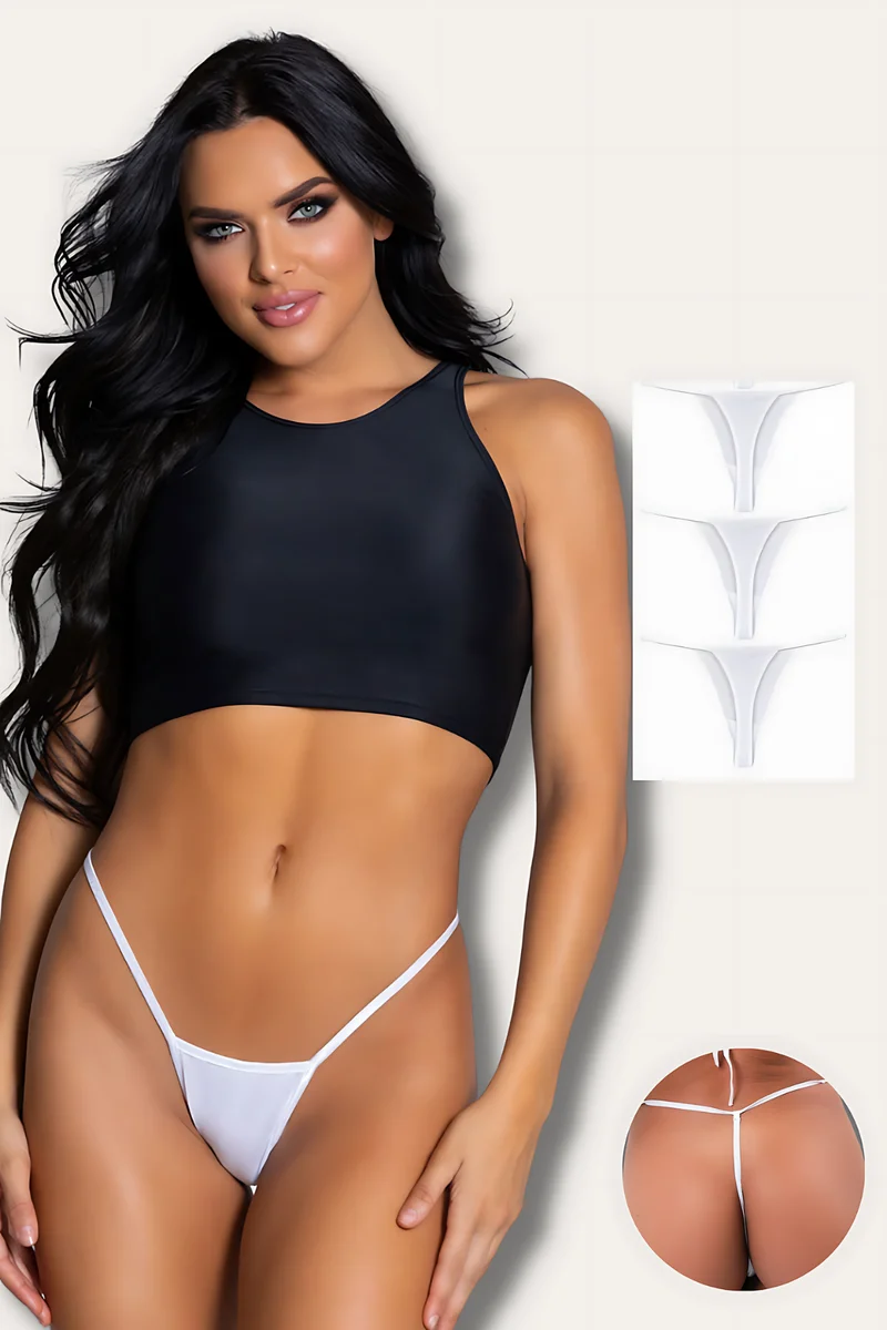 Süprem Penye Tanga String Külot 3'lü
