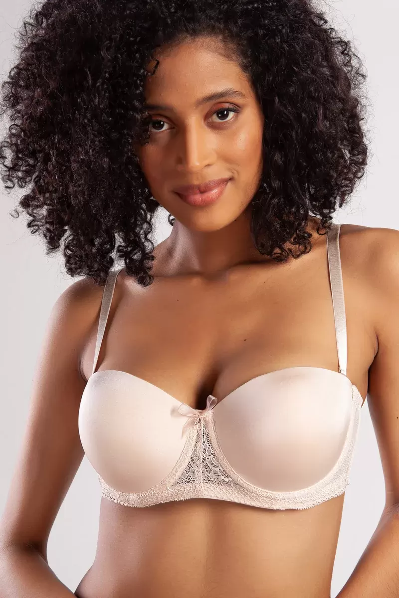 Gala Push-Up Strapless Bra, Ten Konforlu ve Şık Sütyen, Strapless