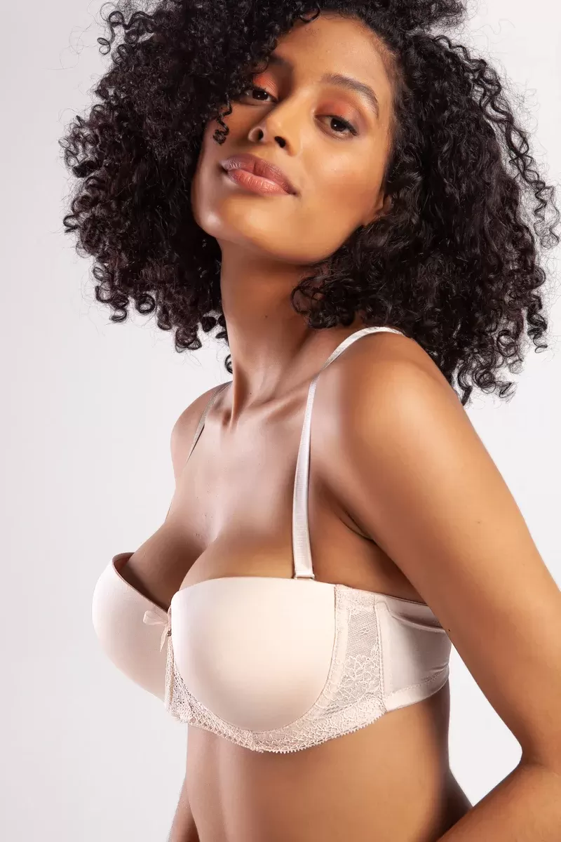 Gala Push-Up Strapless Bra, Ten Konforlu ve Şık Sütyen, Strapless