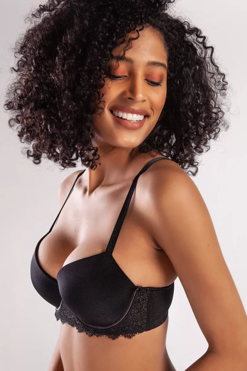 Garland Big size Plunge Bra, Black Konforlu ve Şık Sütyen