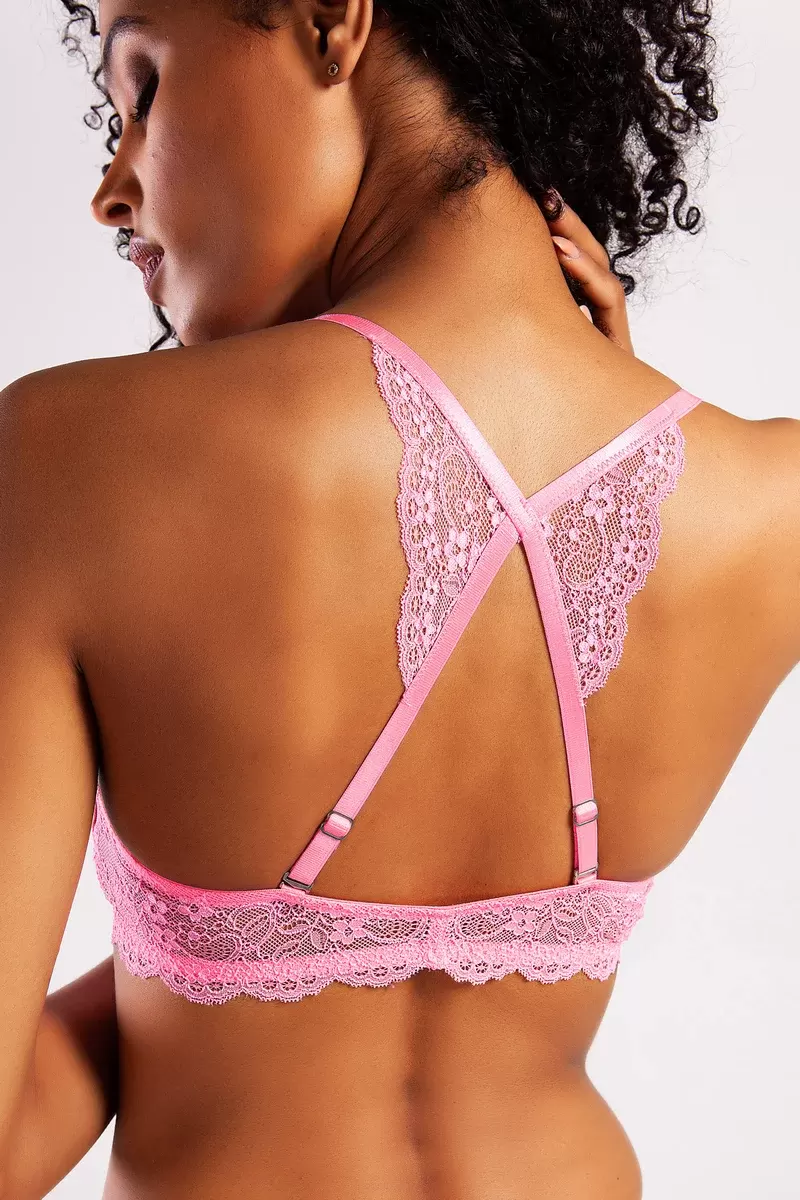 Githa Foam Cup Push Up Bra,Neon Pembe Renk Straplez Konforlu ve Şık Sütyen