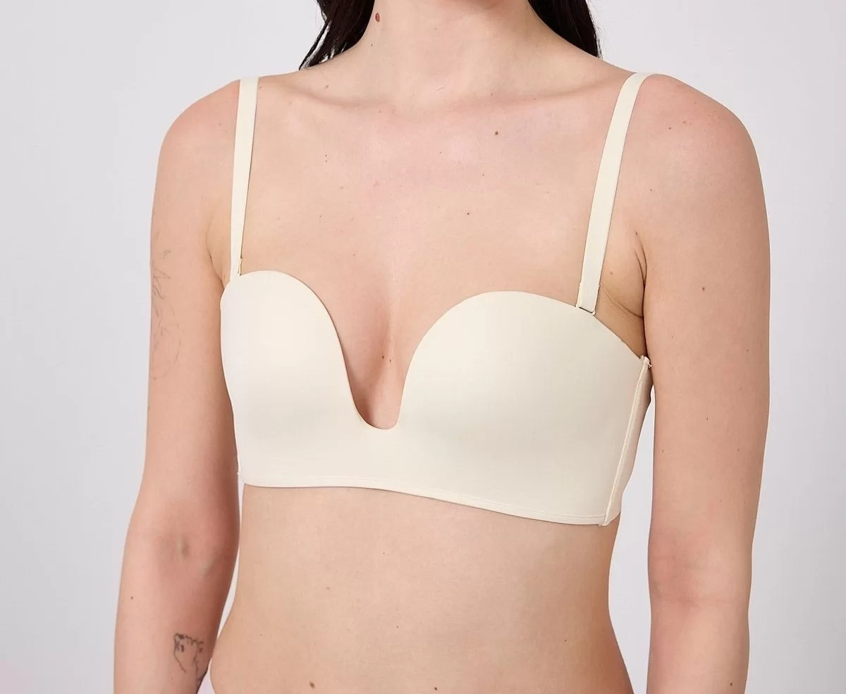 Freshness MSF05 Destekli V Dekolte Lazer Kesim Sütyen