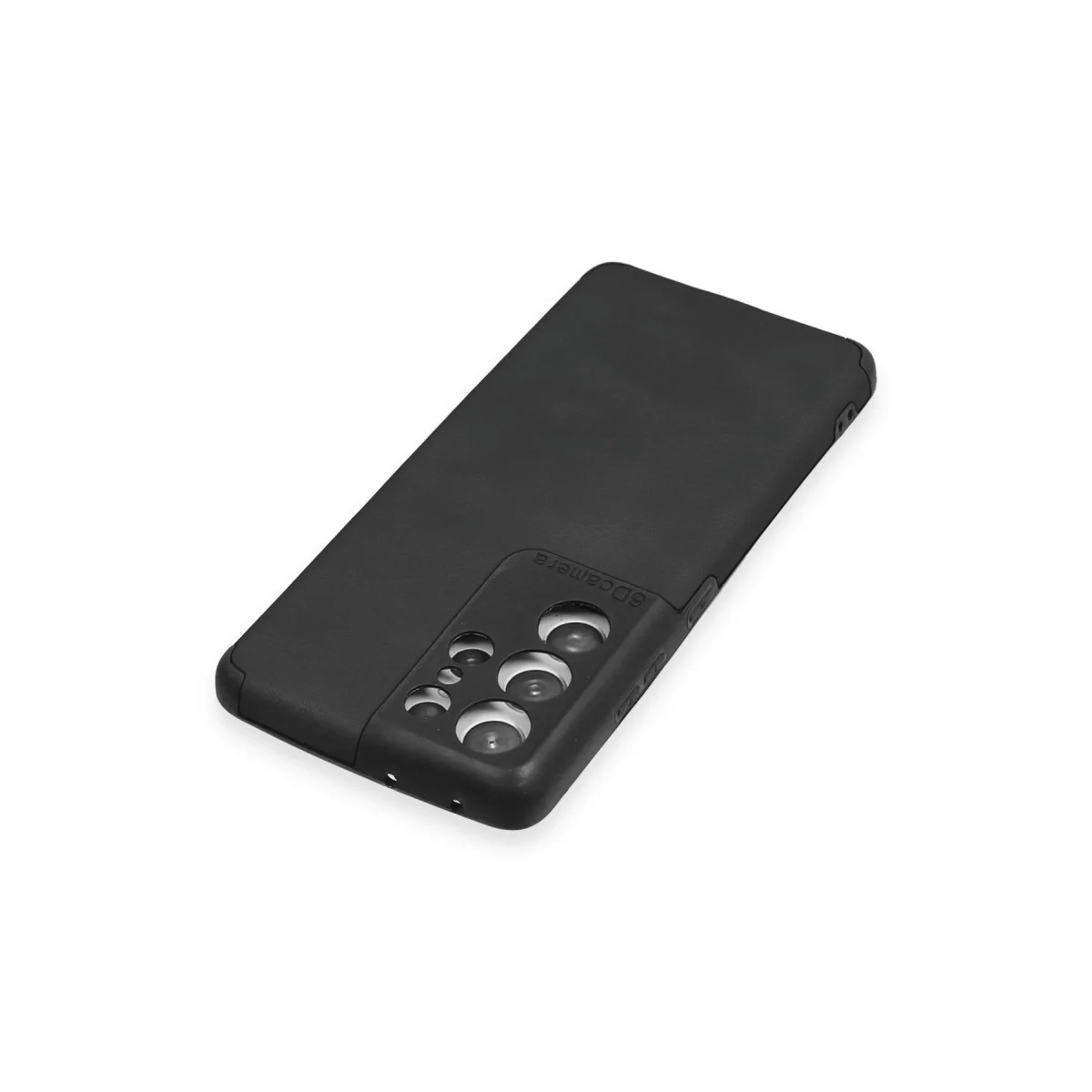 Galaxy S21 Ultra Kılıf Loop Deri Silikon - Siyah