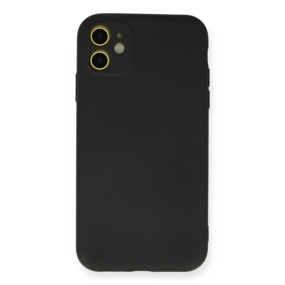 iPhone 11 Kılıf Nano içi Kadife Silikon - Siyah