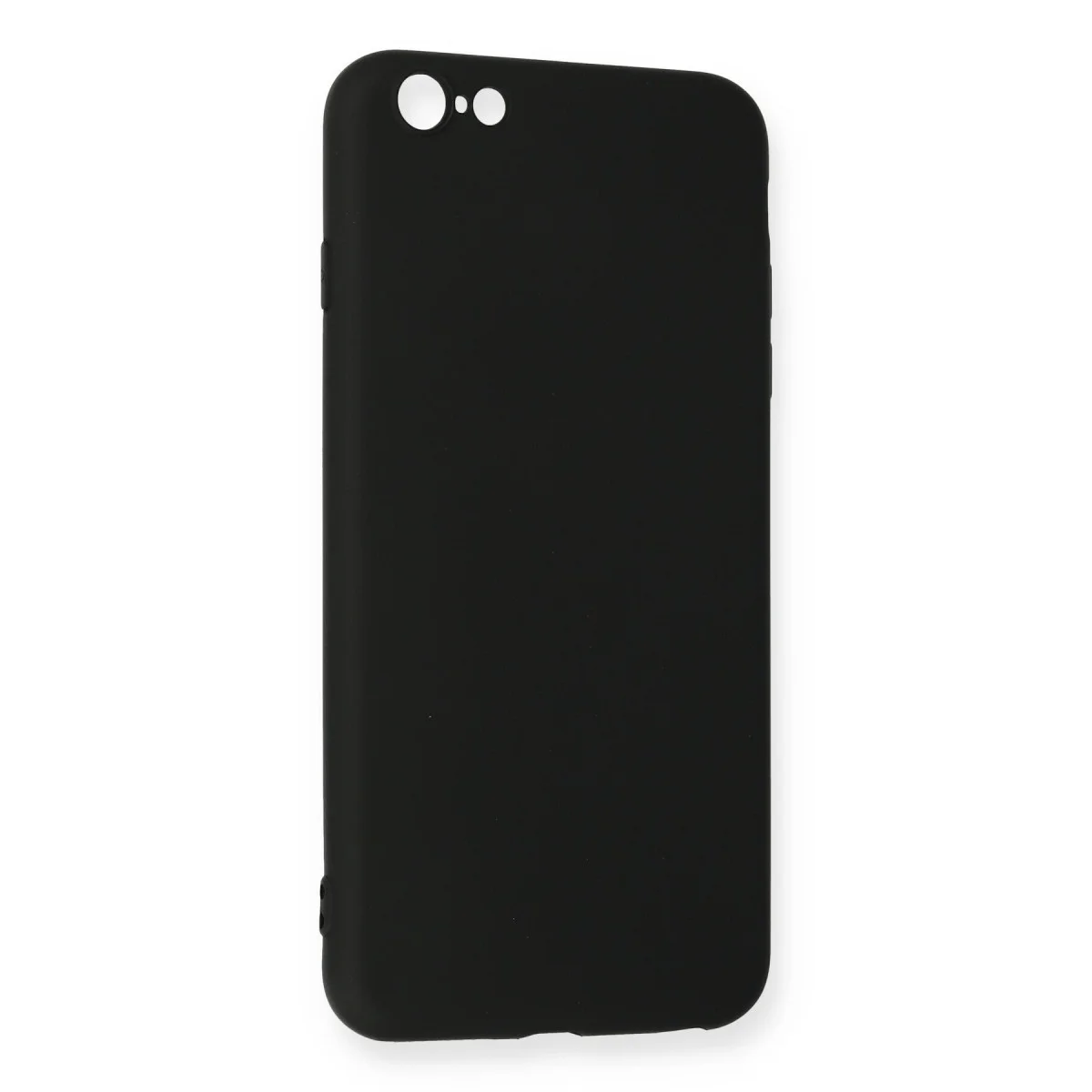 iPhone 6 Plus Kılıf Nano içi Kadife Silikon - Siyah