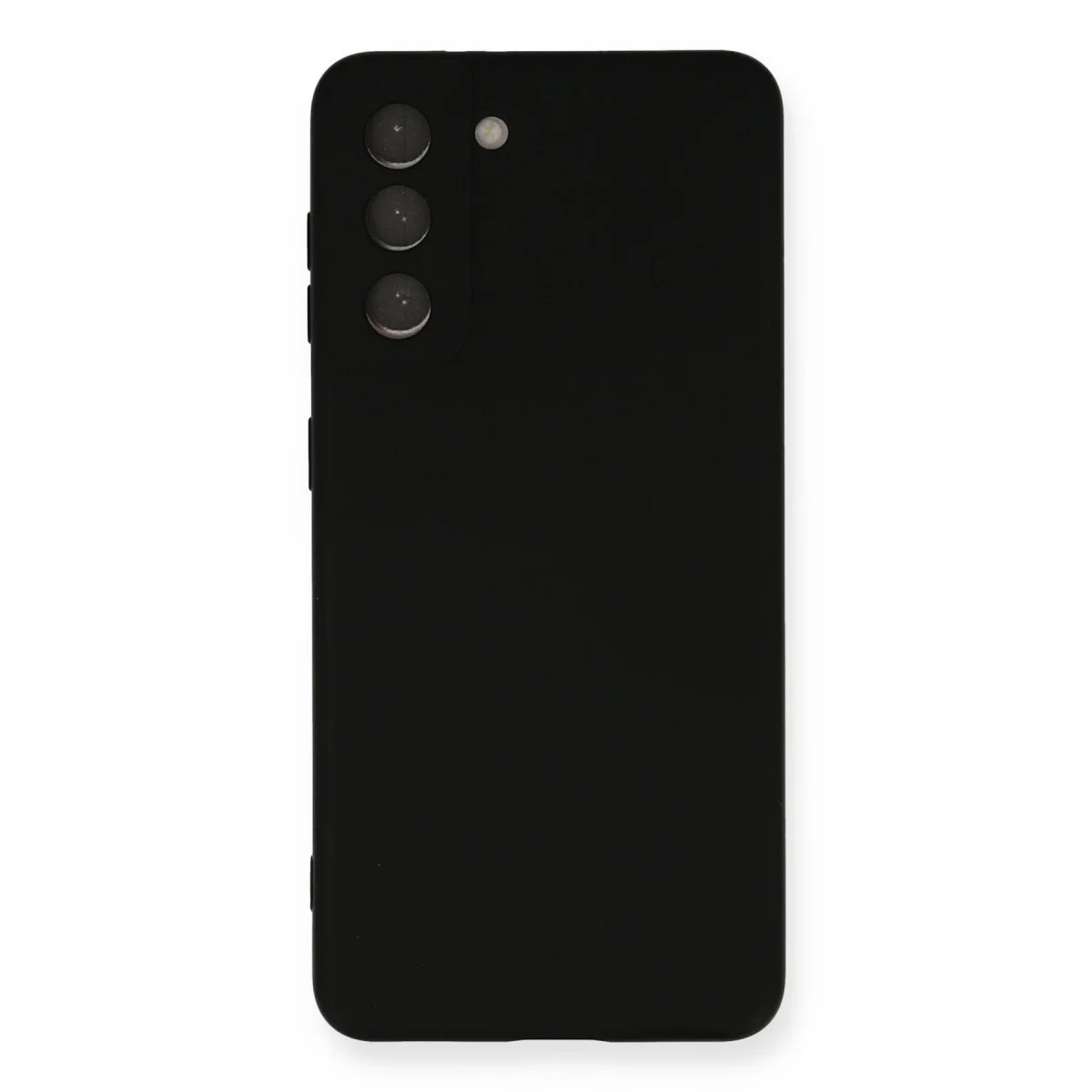 Galaxy S21 Kılıf Nano içi Kadife Silikon - Siyah