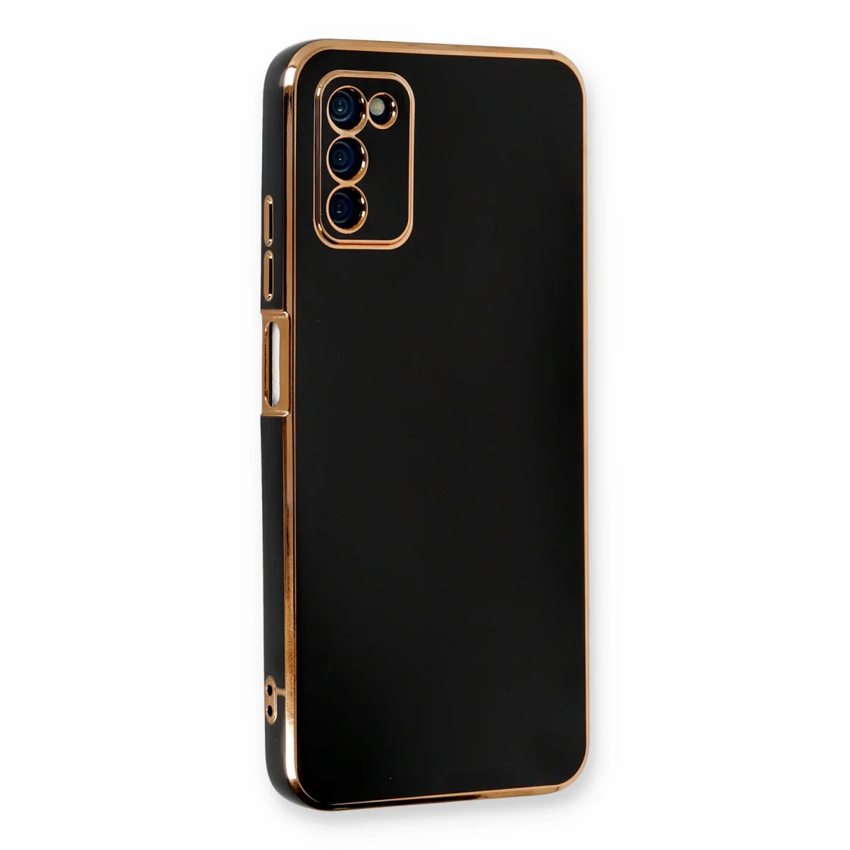 Galaxy A03S Kılıf Volet Silikon - Siyah