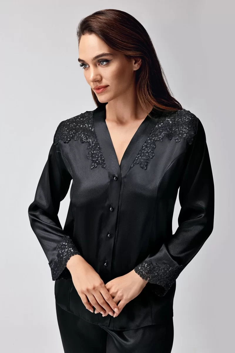 Freshness 9950-PT Saten Dantel Detaylı Pijama Takımı