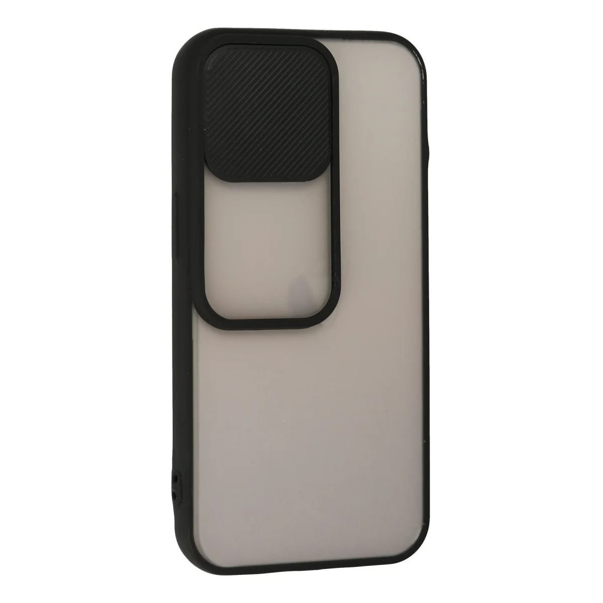 iPhone 13 Pro Kılıf Palm Buzlu Kamera Sürgülü Silikon - Siyah