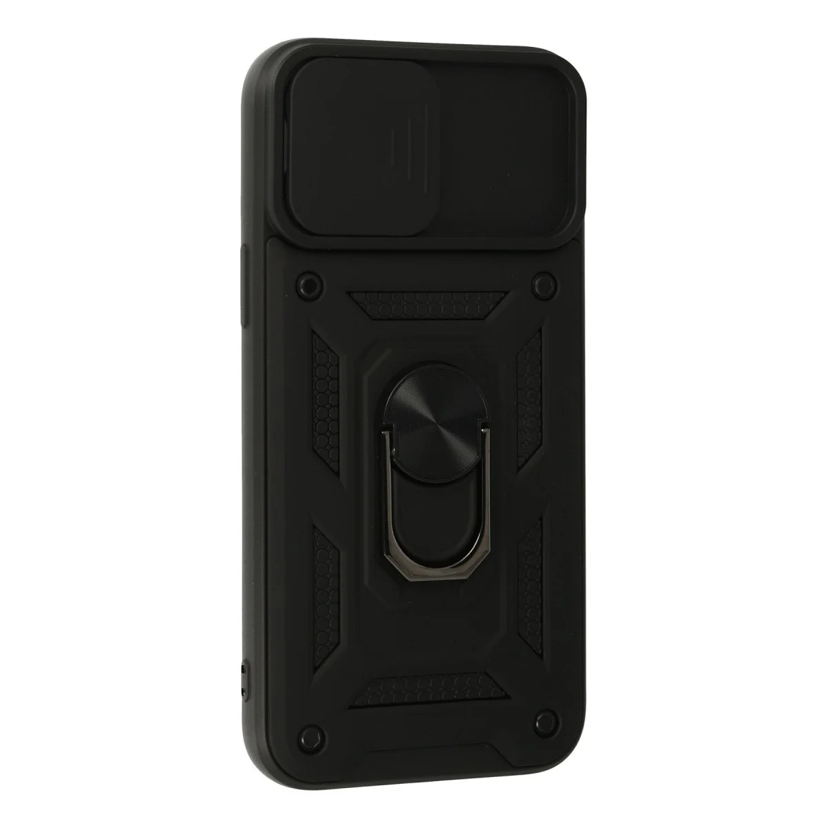 iPhone 13 Pro Kılıf Pars Lens Yüzüklü Silikon - Siyah