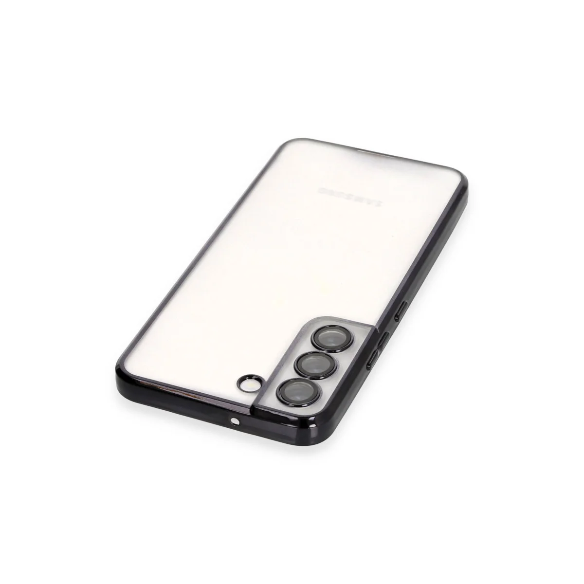 Galaxy S22 Kılıf Razer Lensli Silikon - Siyah