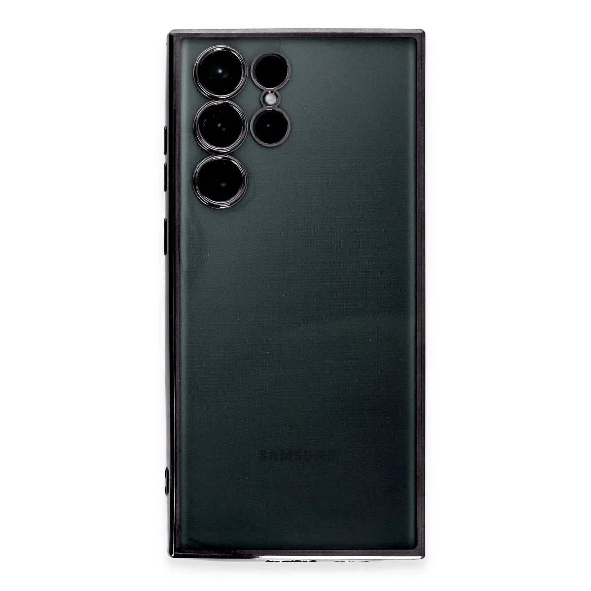 Galaxy S22 Ultra Kılıf Razer Lensli Silikon - Siyah