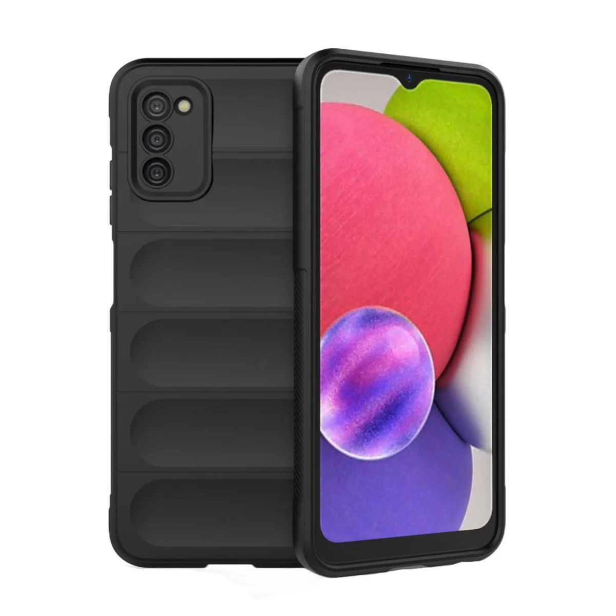 Galaxy A03S Kılıf Optimum Silikon - Siyah