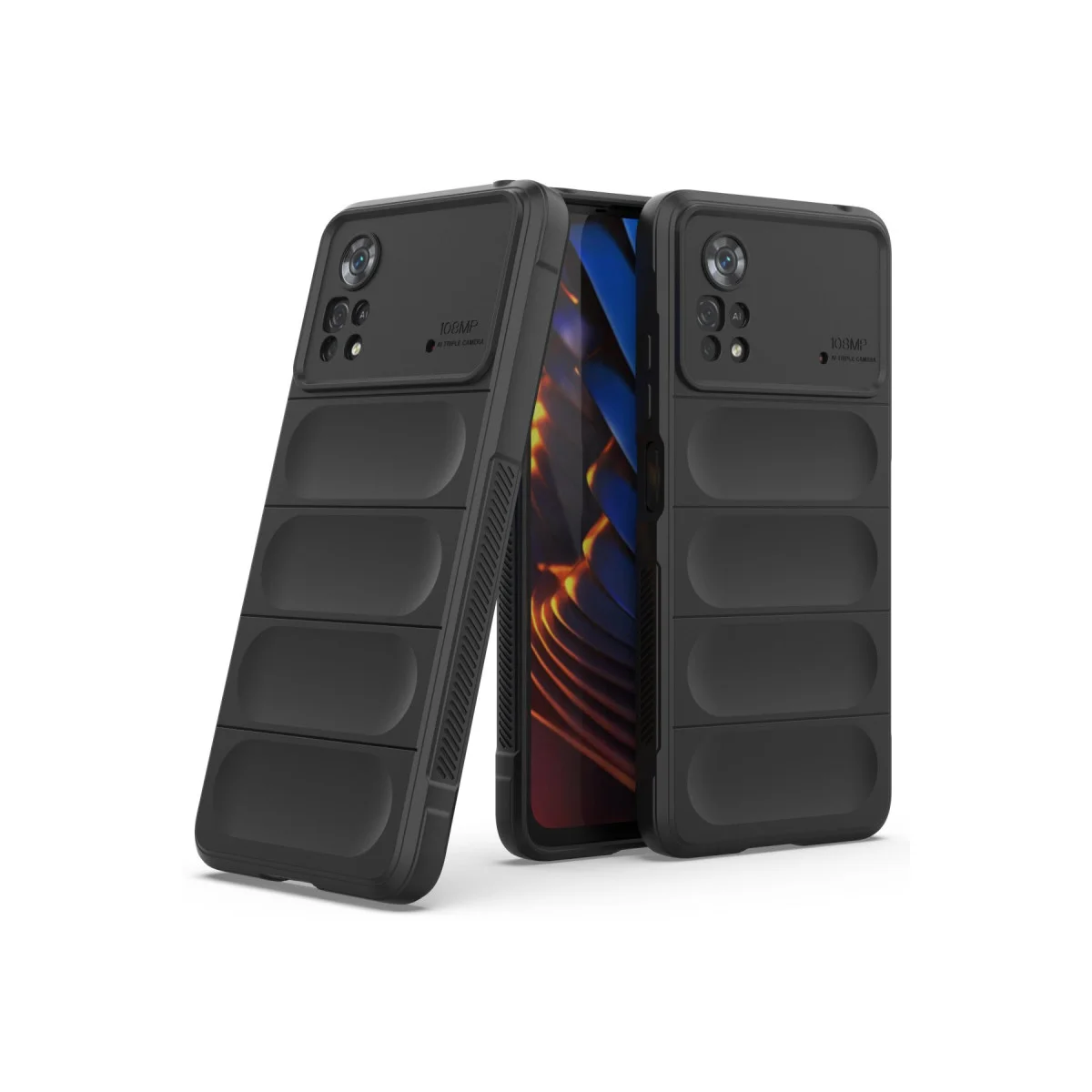 Poco X4 Pro 5G Kılıf Optimum Silikon - Siyah