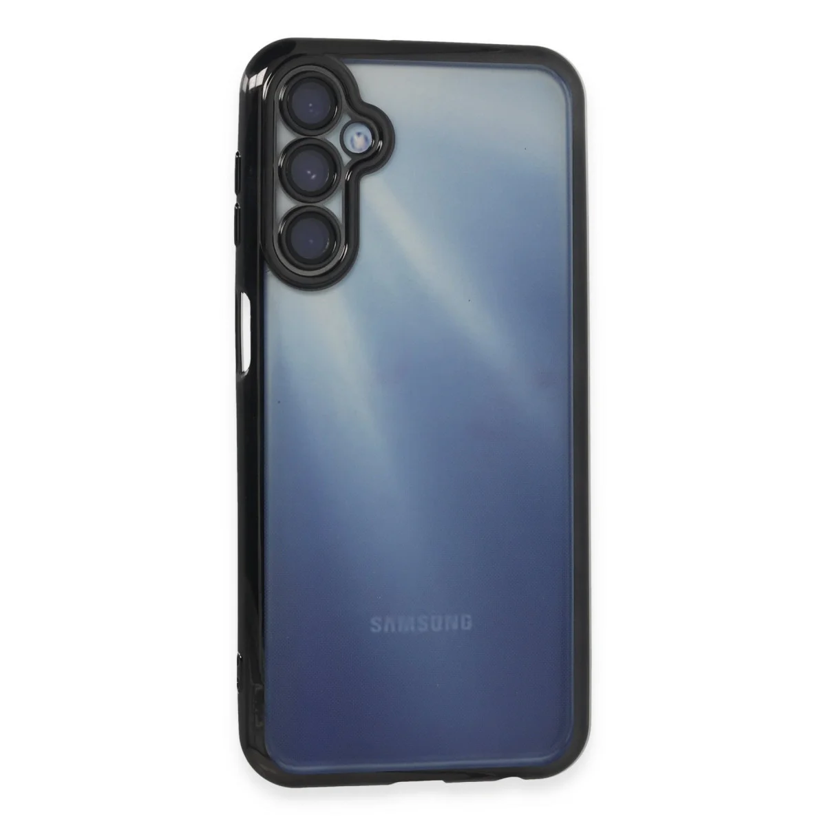 Galaxy A15 4G Kılıf Razer Lensli Silikon - Siyah