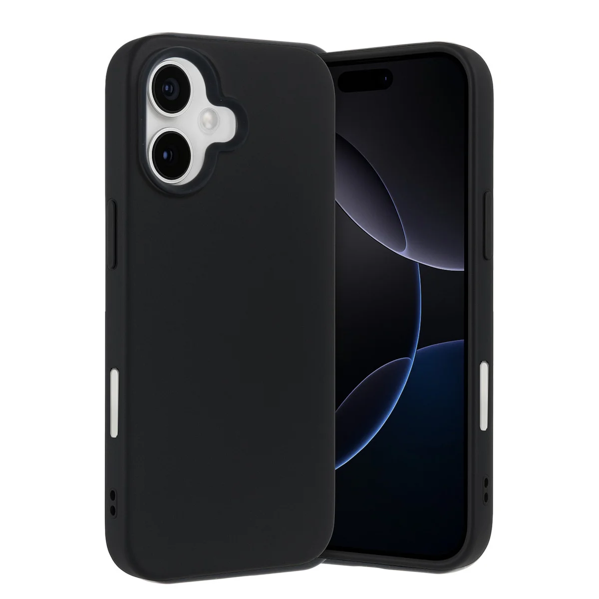 iPhone 17 Nano içi Kadife Silikon - Siyah