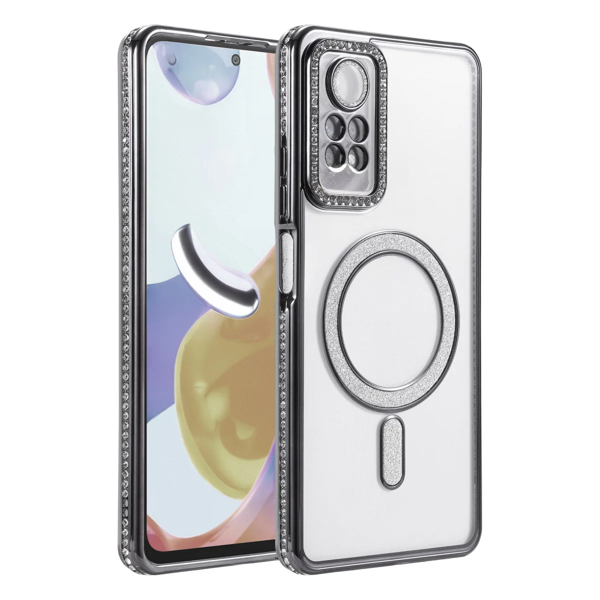 Redmi Note 12 Pro 4G Joke Simli Magneticsafe Kılıf - Siyah