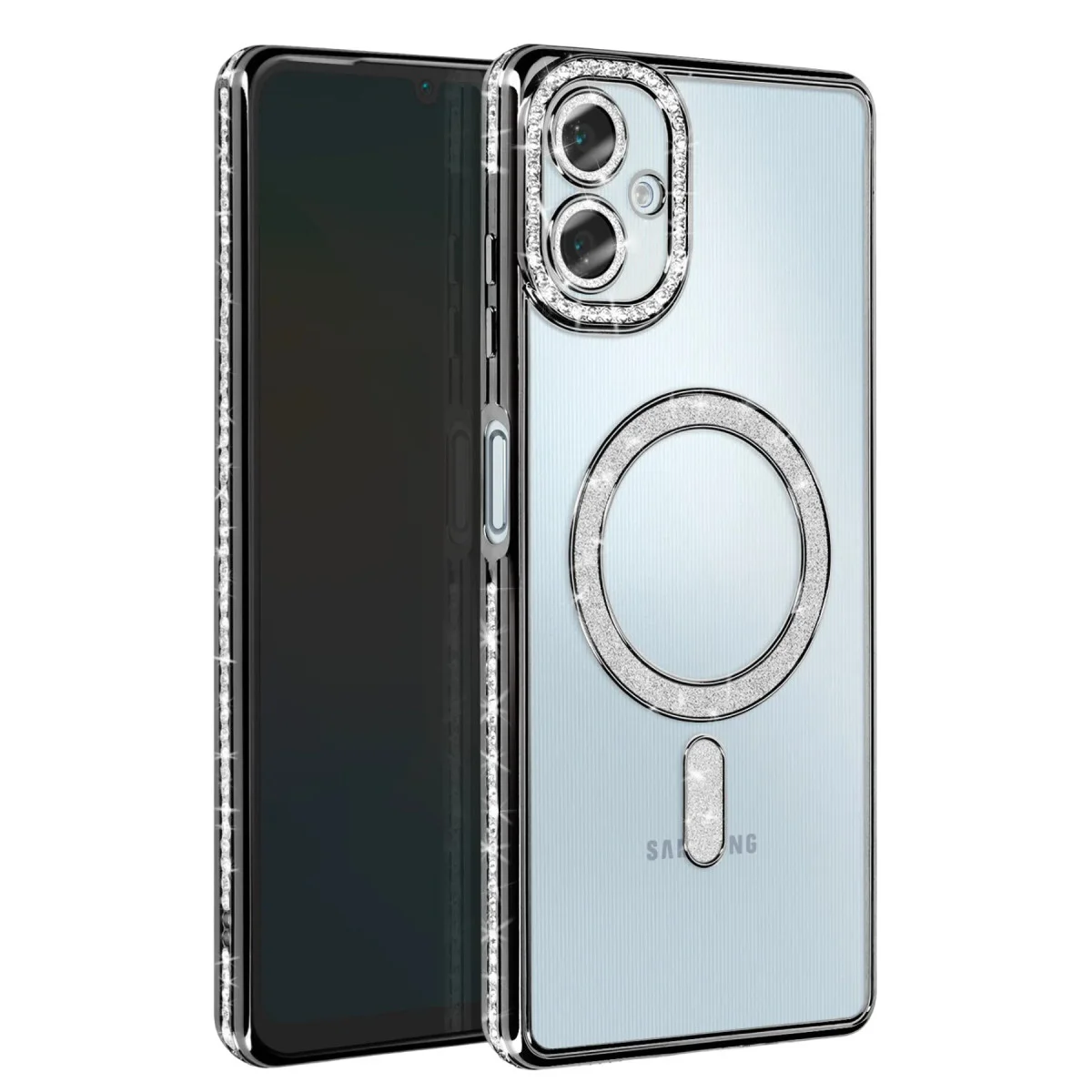 Galaxy A06 Joke Simli Magneticsafe Kılıf - Siyah