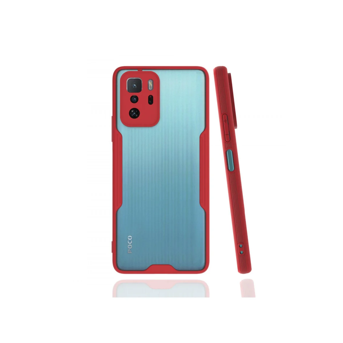Poco X3 GT Kılıf Platin Silikon - Kırmızı