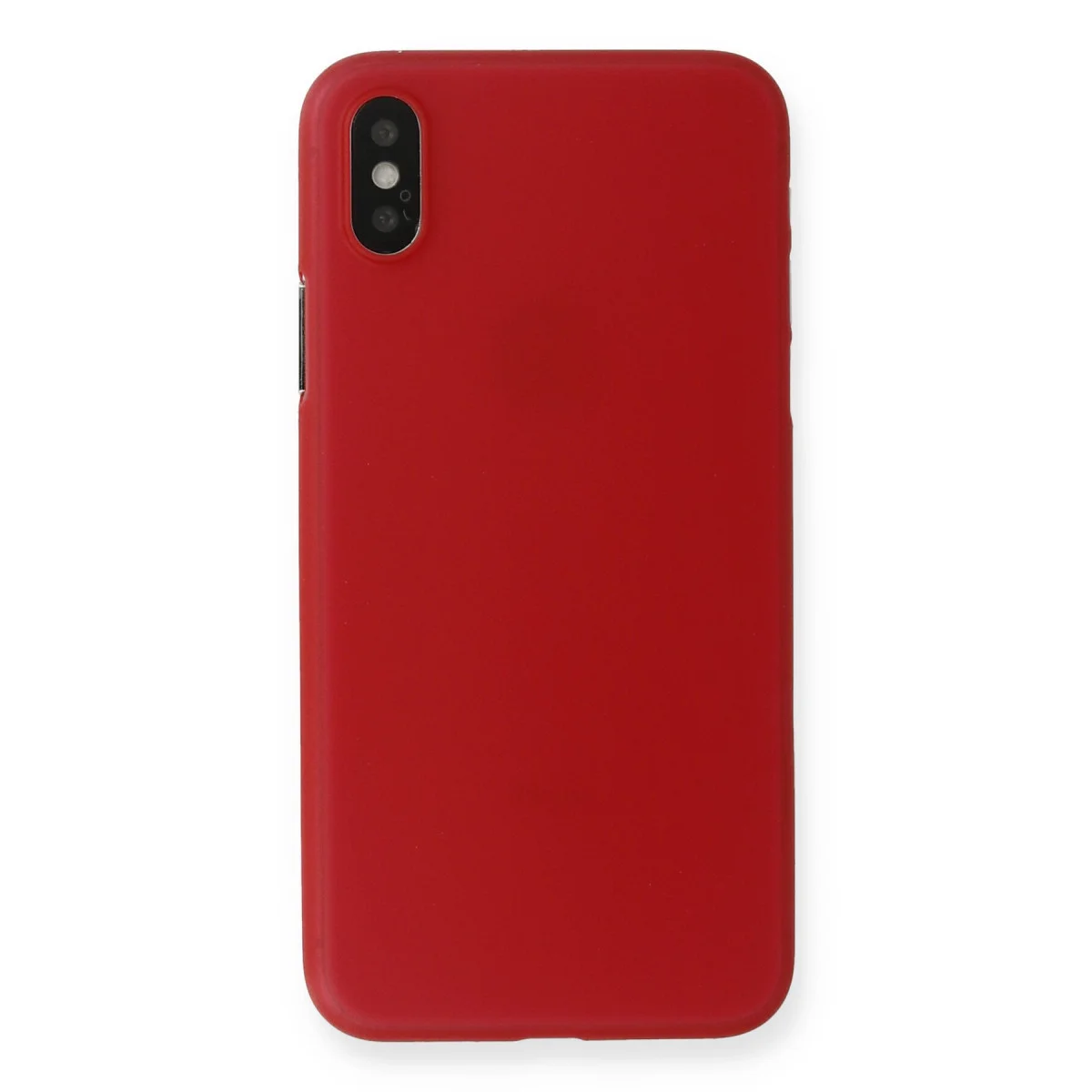 iPhone X Kılıf PP Ultra İnce Kapak - Kırmızı