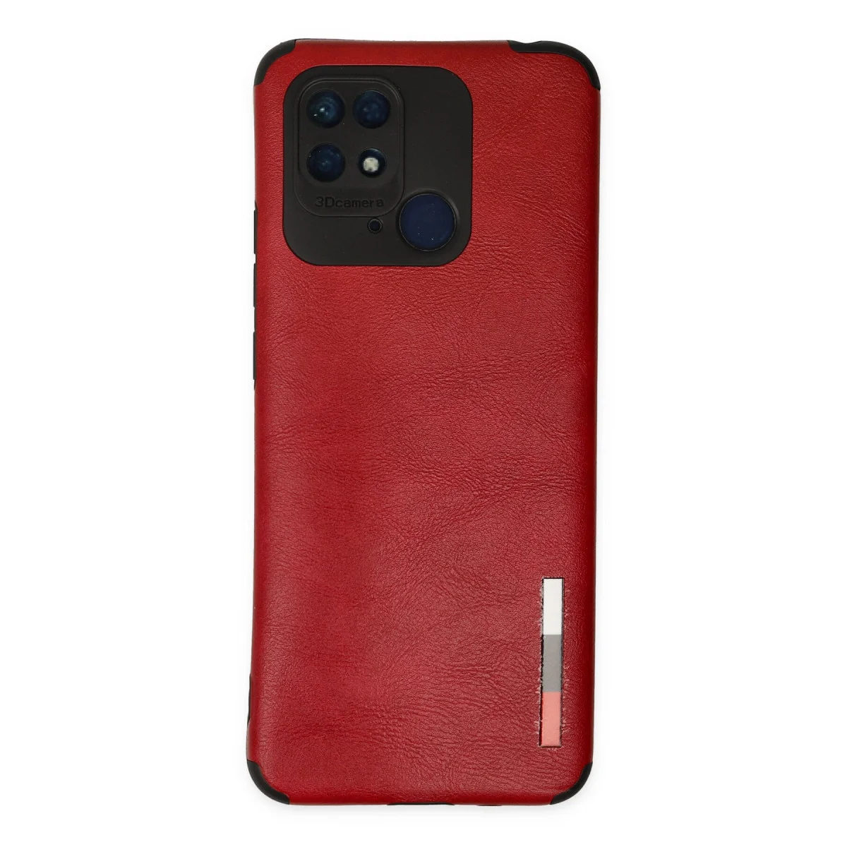 Redmi 10C Kılıf Loop Deri Silikon - Kırmızı