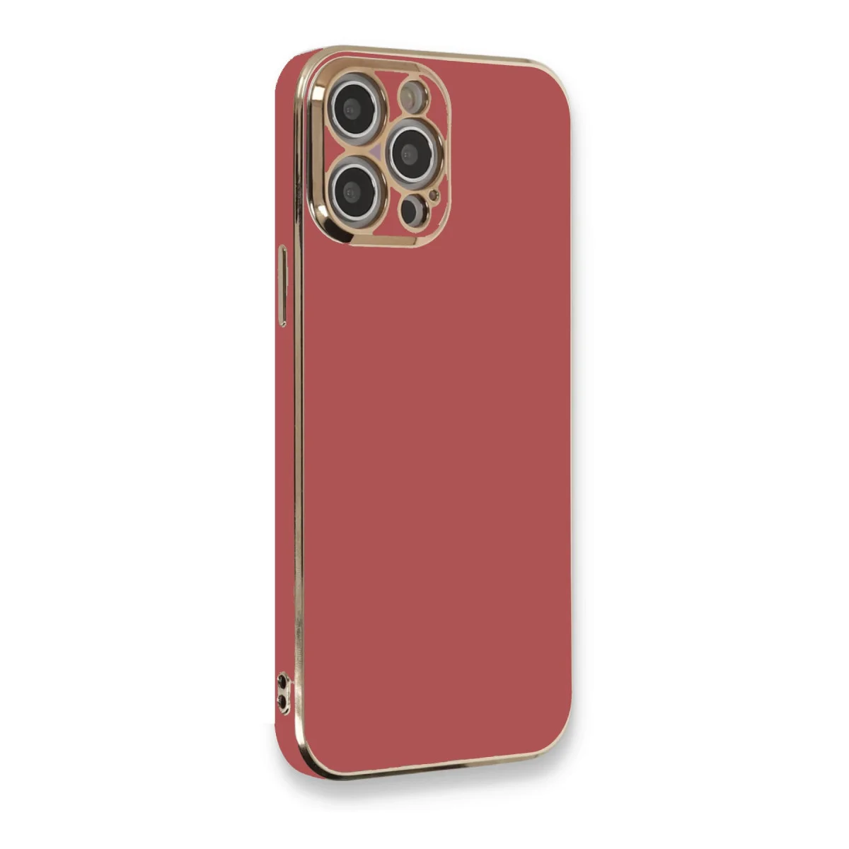 iPhone 12 Pro Max Kılıf Volet Silikon - Kırmızı