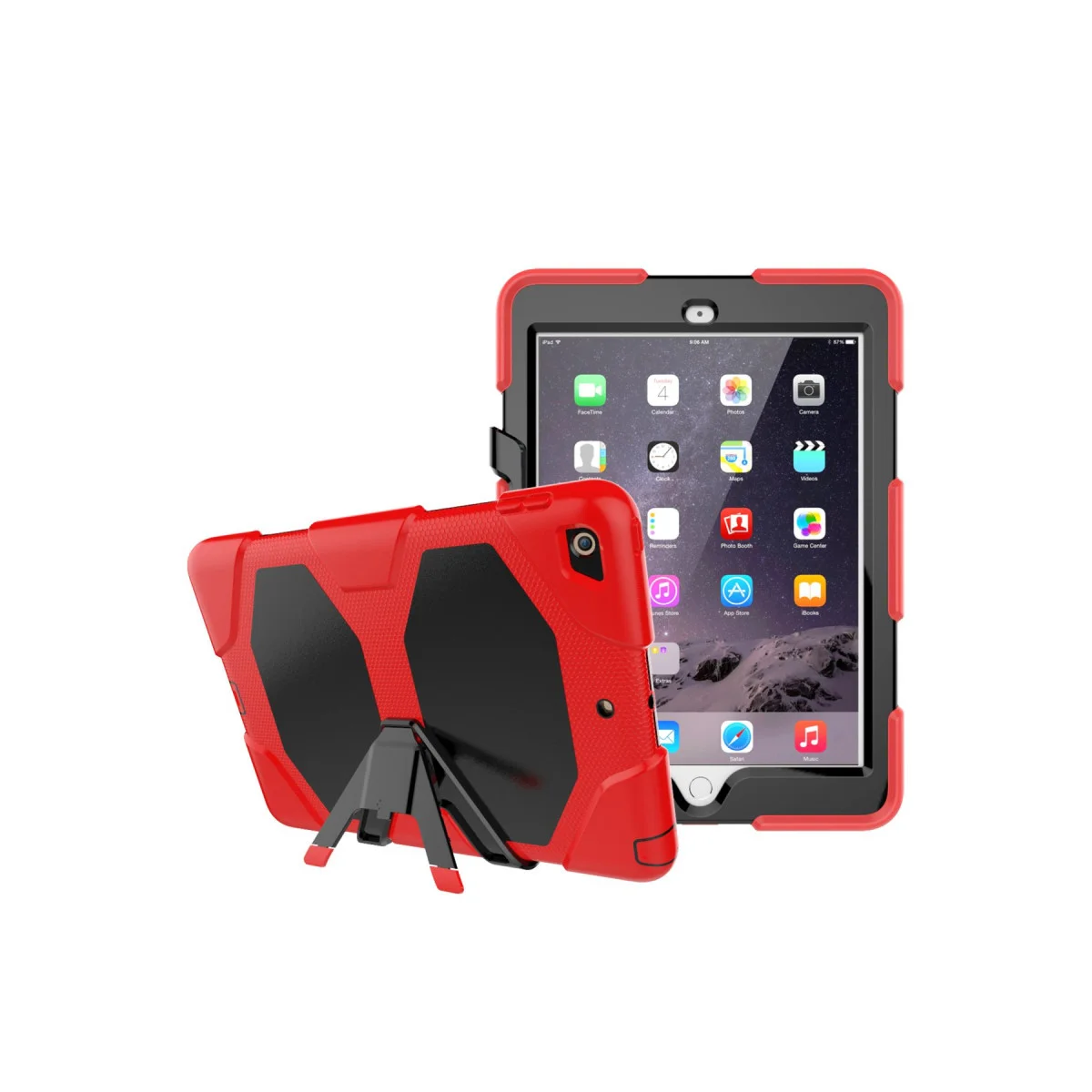 iPad 5 Air 9.7 Kılıf Griffin Tablet Kapak - Kırmızı